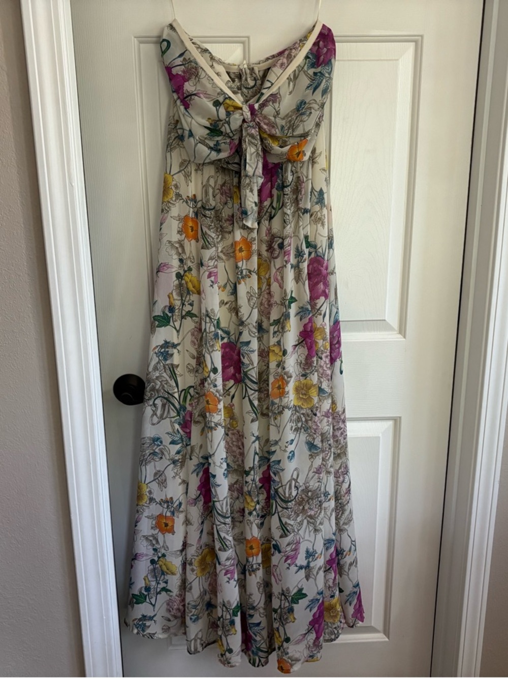 H&M Floral Chiffon Maxi Dress